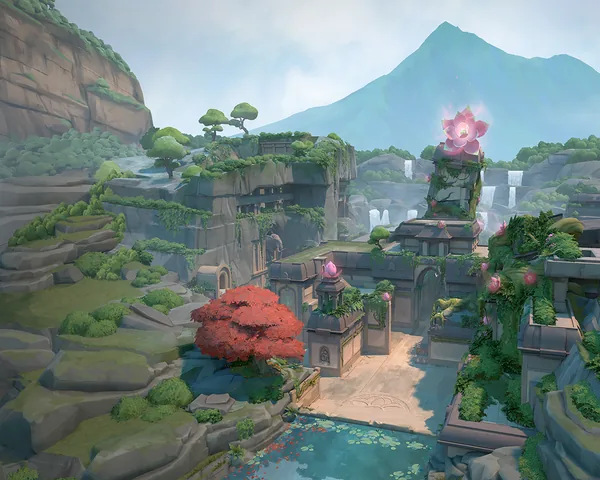 Lotus — Valorant map, top-down minimap