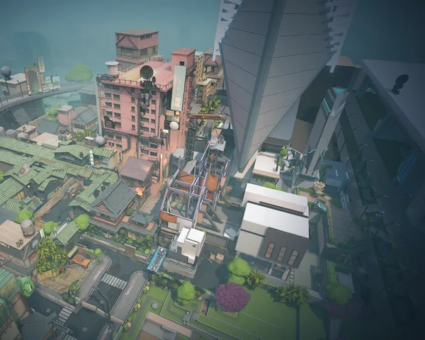 Split — Valorant map, top-down minimap